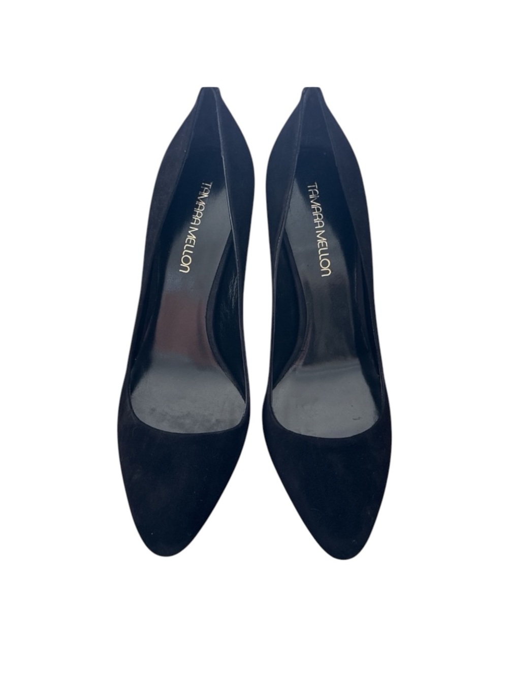 Tamara Mellon Heaven 70 Suede Heels Almond Toe Made in Italy Size 39.5 NIB - Picture 7 of 12